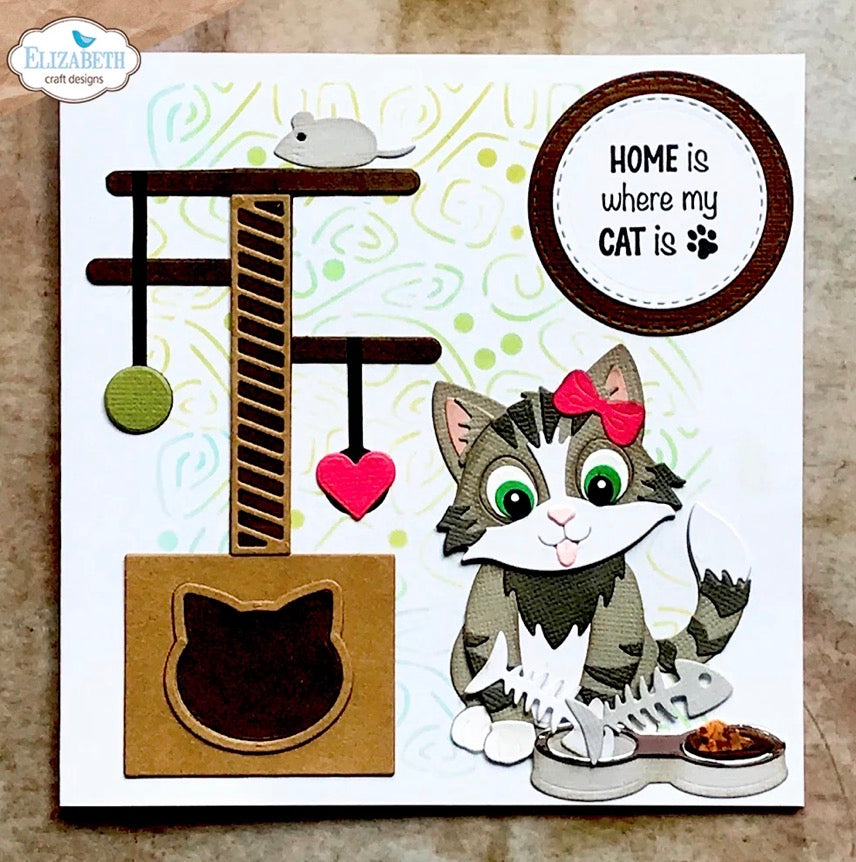 Elizabeth Craft Designs - Steel Dies - Cat Scratching Post