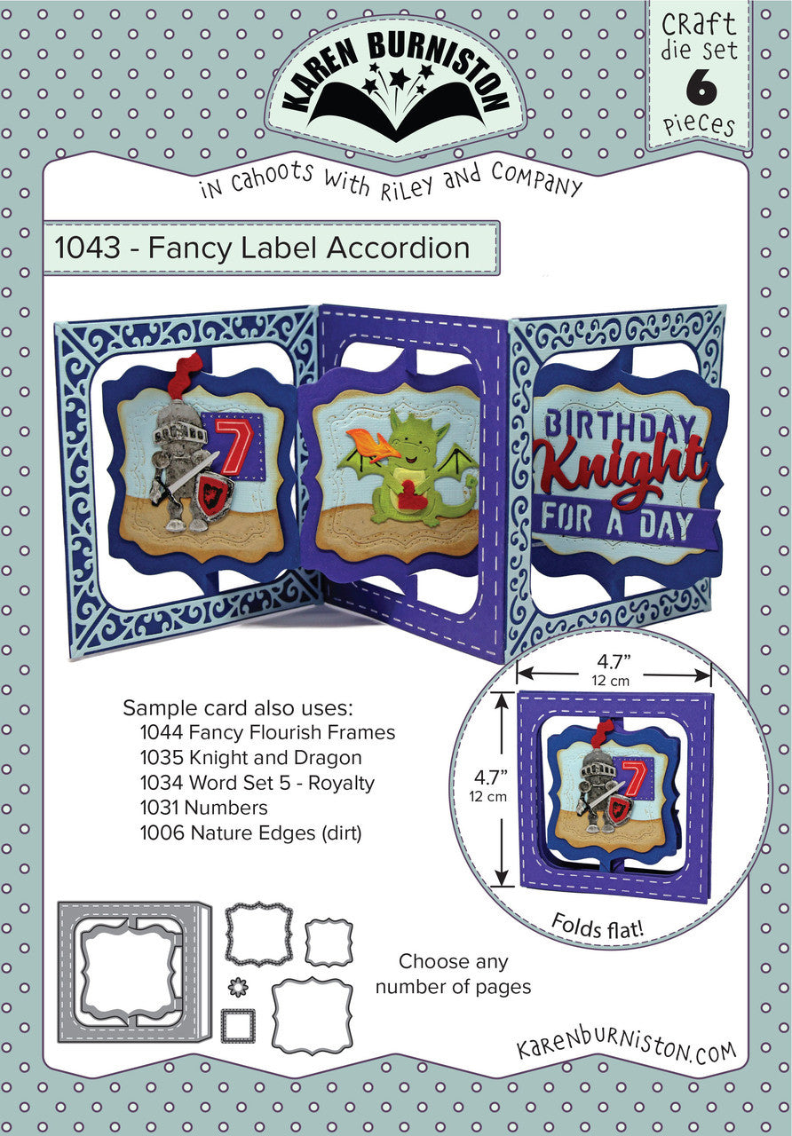 1043 Karen Burniston - Fancy Label Accordion