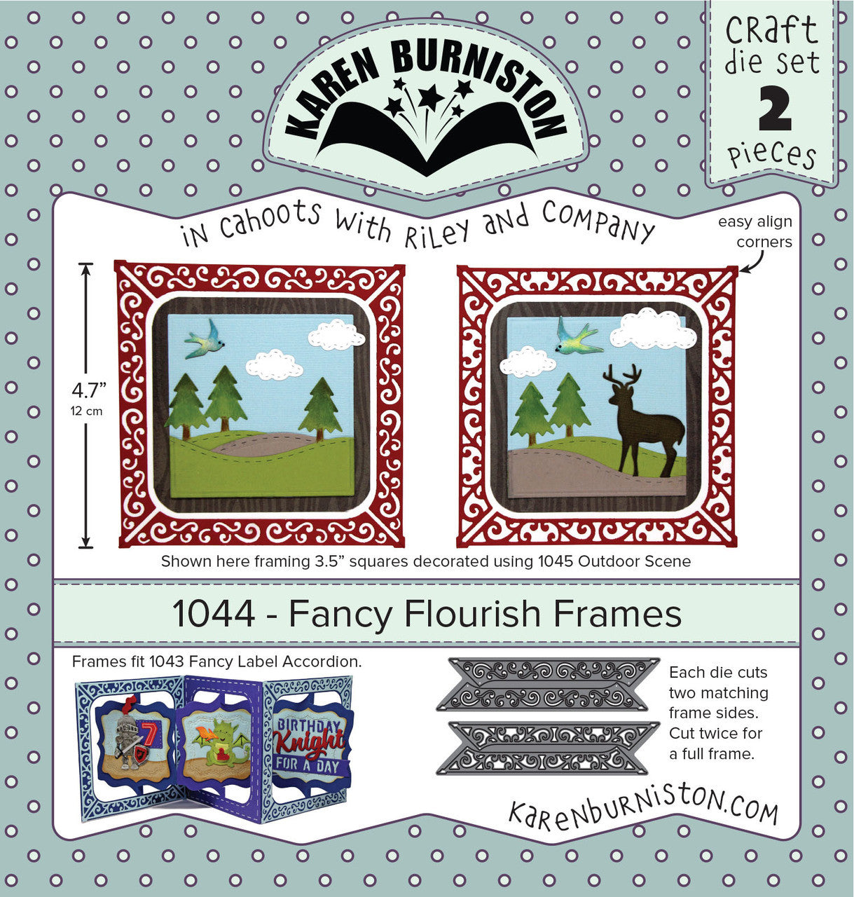 1044 Karen Burniston - Fancy Flourish Frames
