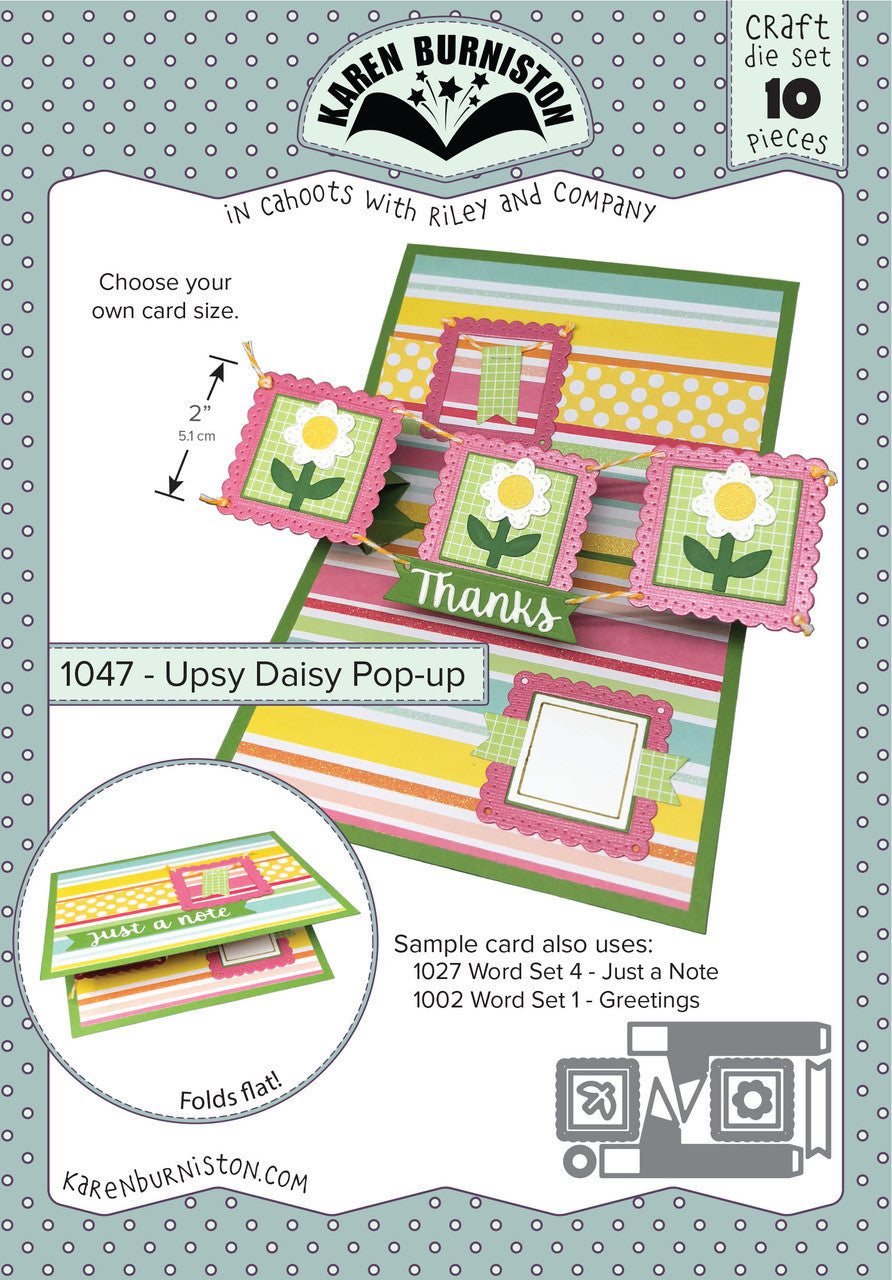 1047 Karen Burniston - Upsy Daisy Pop-up