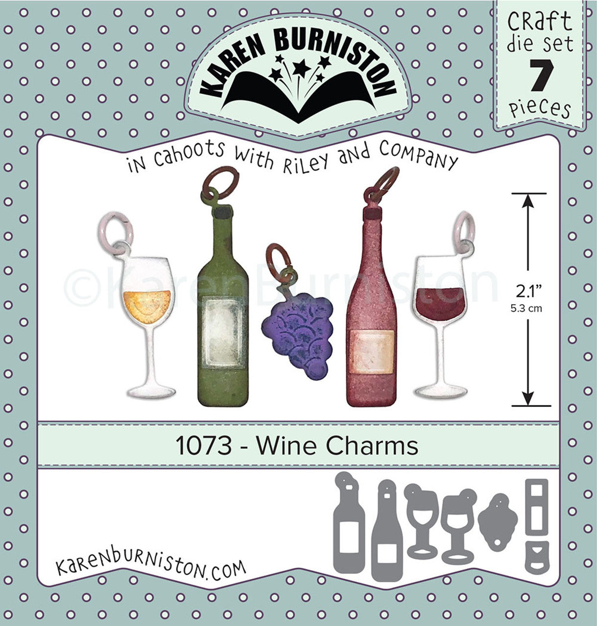 1073 Karen Burniston - Wine Charms