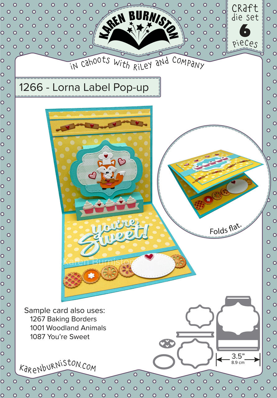 1266 Karen Burniston - Lorna Label Pop-up