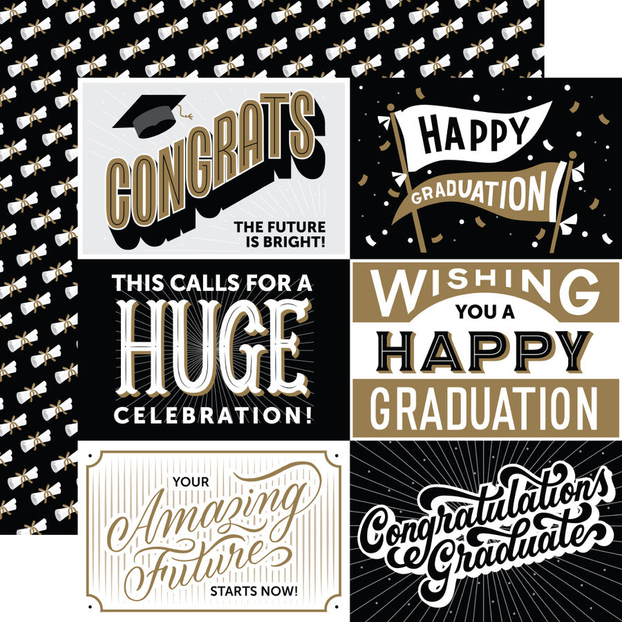 Echo Park - Graduation - 6x4 Journaling Cards