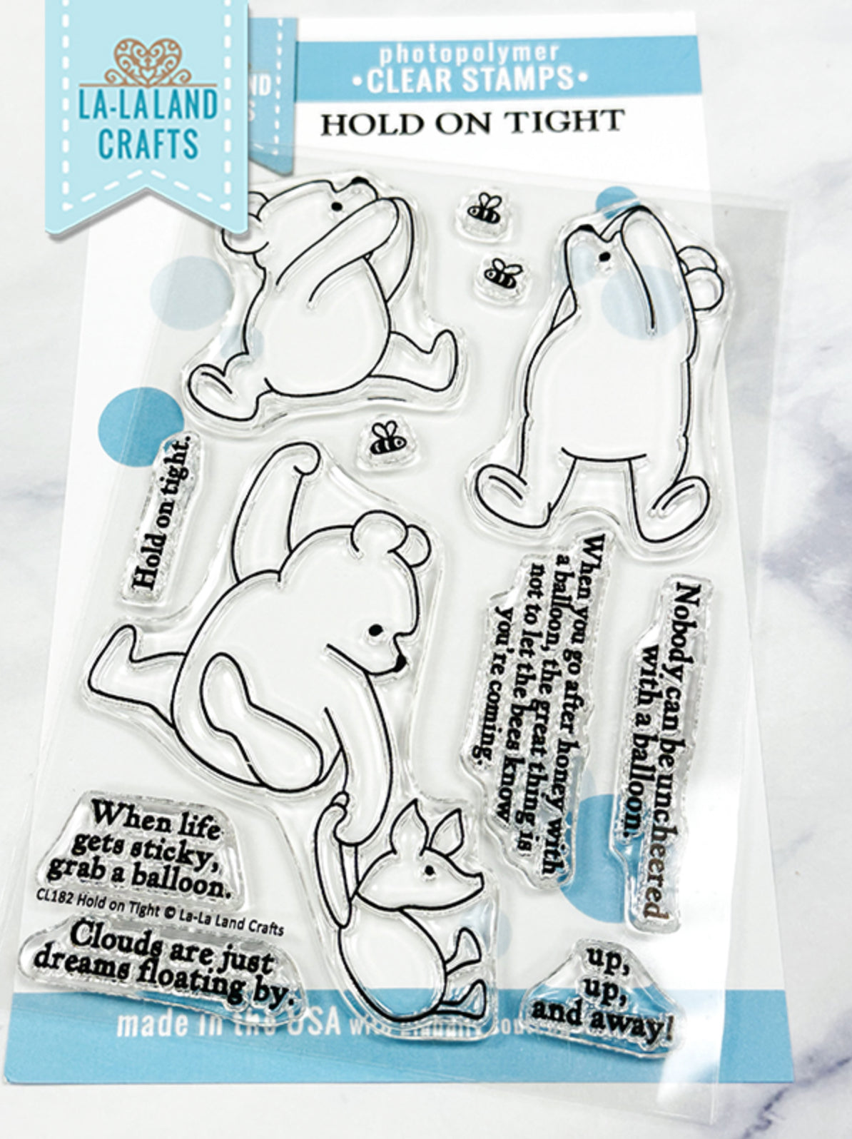 La-la Land Crafts - Clear Stamps - Hold on Tight