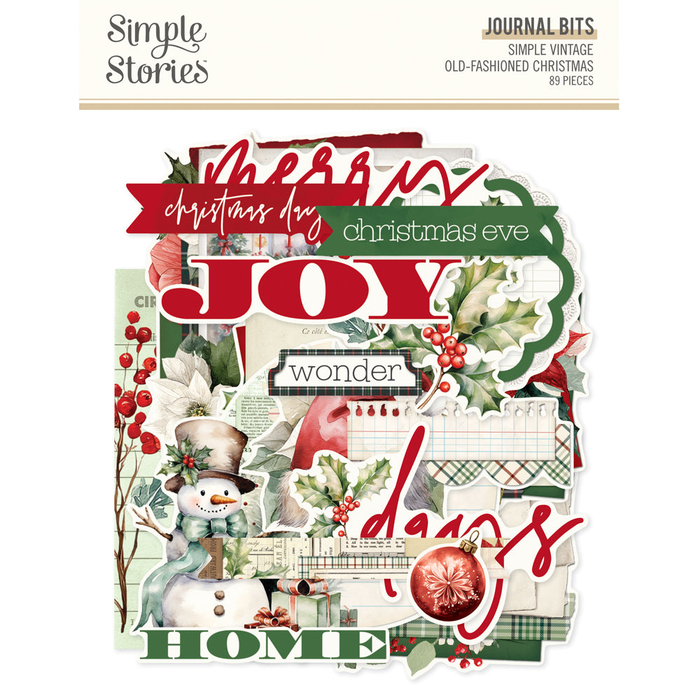 Simple Stories - Simple Vintage Old-Fashioned Christmas - Journal Bits & Pieces