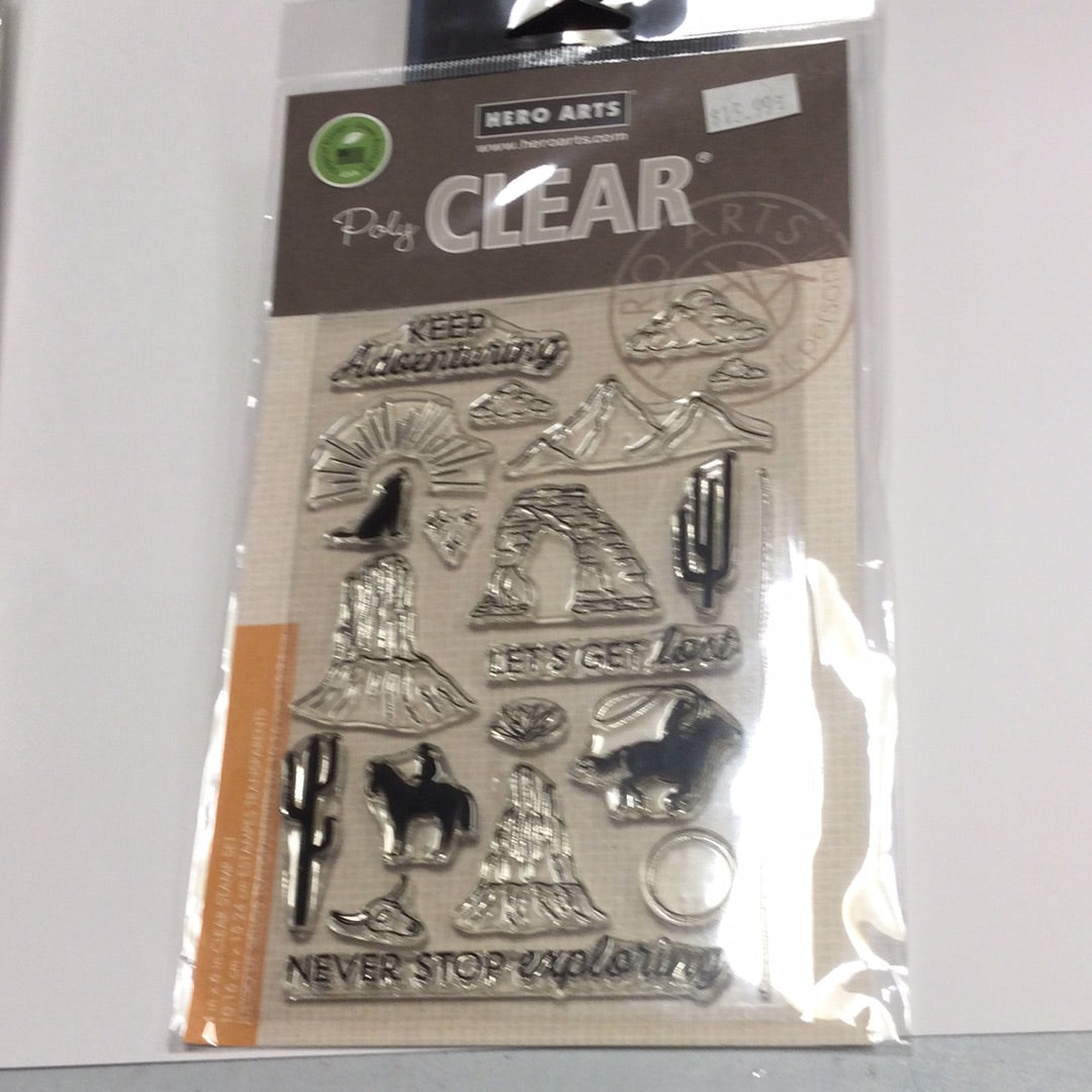 Hero Arts - PolyClear Stamps - Cowboy Adventure