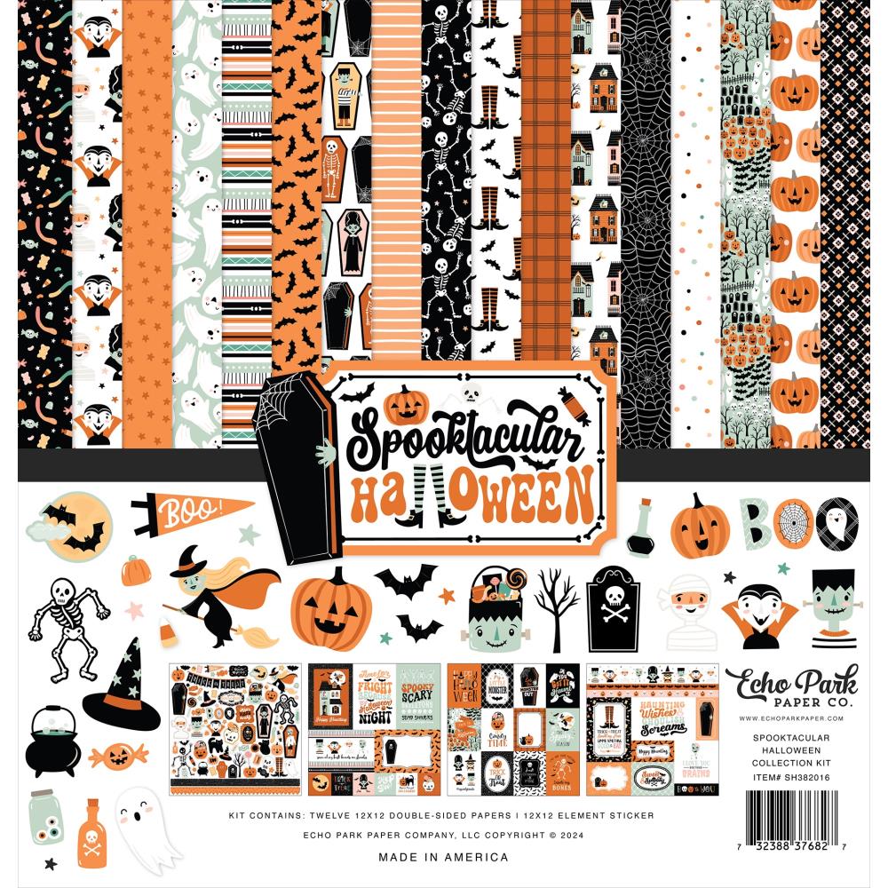 Echo Park - 12x12 Collection Kit - Spooktacular Halloween