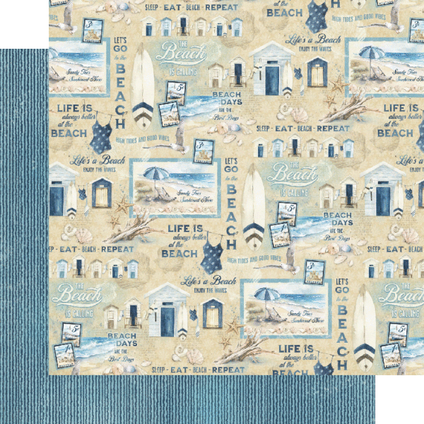 Graphic 45 - The Beach is Calling - 12x12 Collection Pack