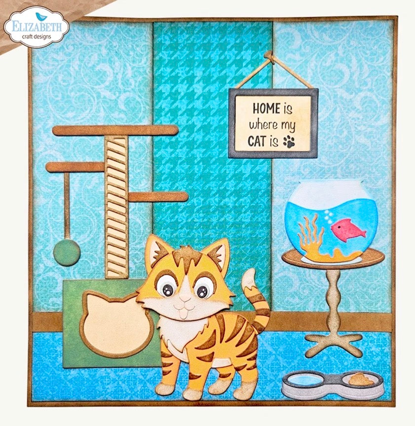 Elizabeth Craft Designs - Clear Stamps - Cat Sentiments