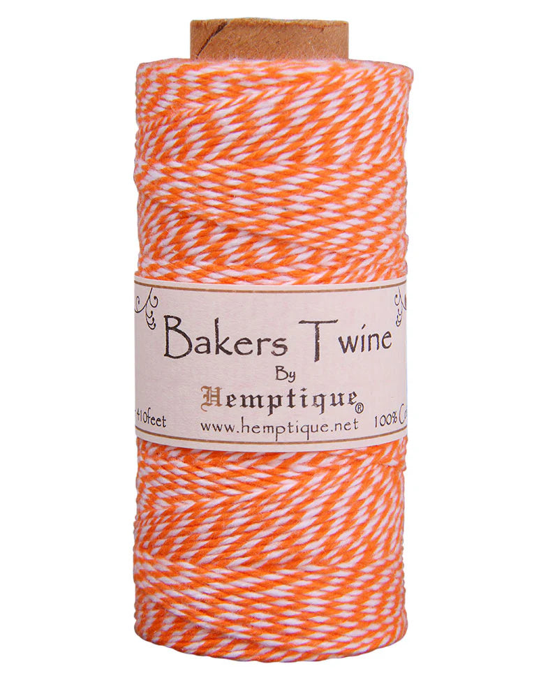 Hemptique - Baker’s Twine - Orange/White