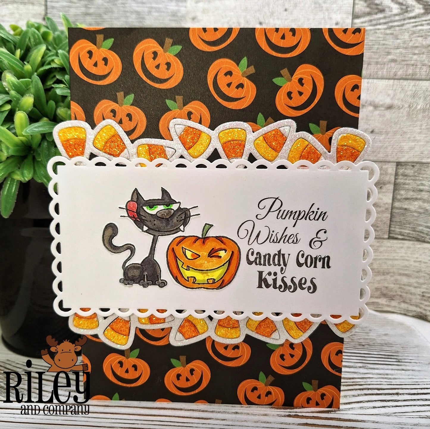 Riley and Co - Clear Stamps - Candy Corn Kisses