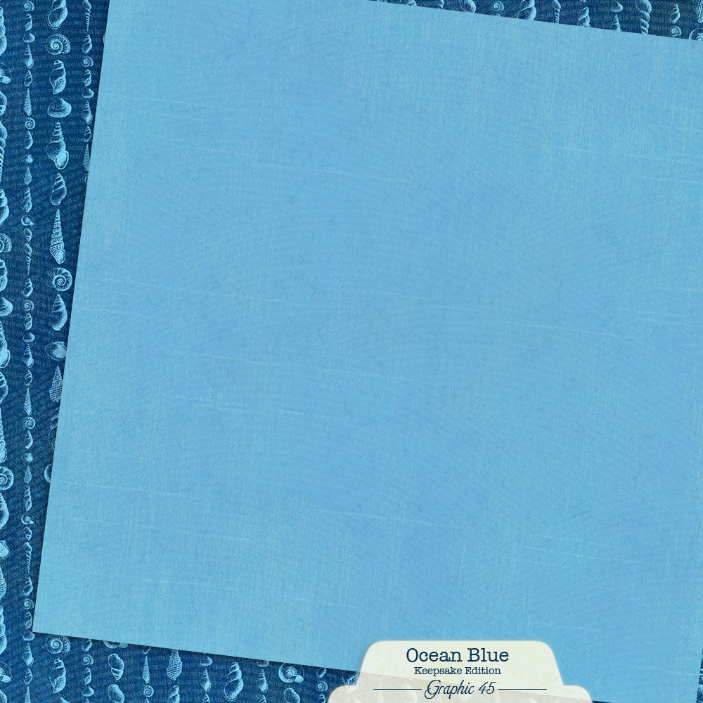 Graphic 45 - Keepsake Kit with Exclusive Metal Die-Set - Ocean Blue