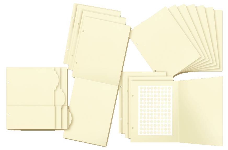 Graphic 45 - Binder Album with Interactive Pages - Ivory
