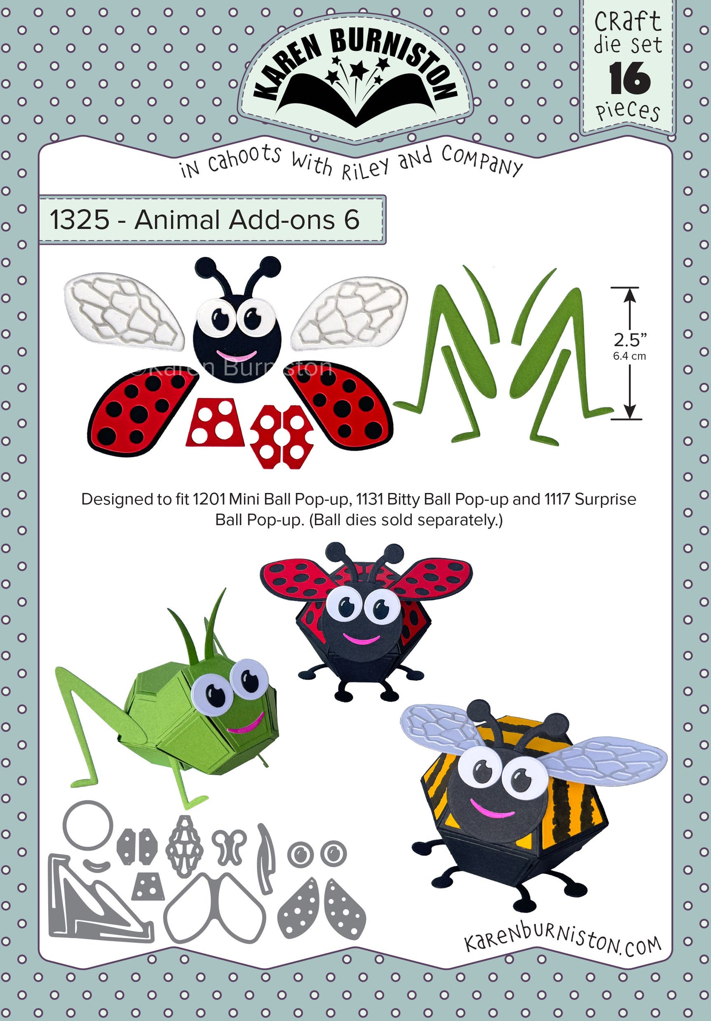1325 Karen Burniston - Animal Add-ons 6 - Bugs