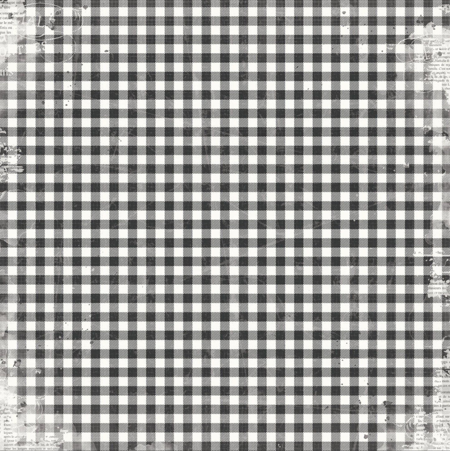 Simple Stories - Simple Vintage Life In Bloom - Black Gingham