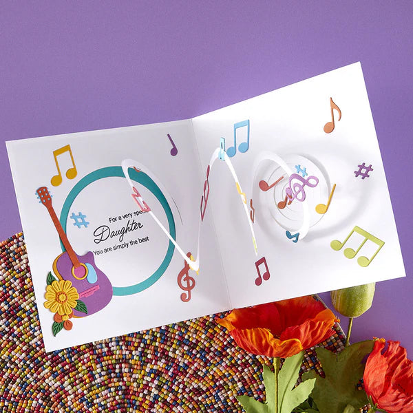 Spellbinders - Cutting Dies - Musical Notes & Stave Pop-Up