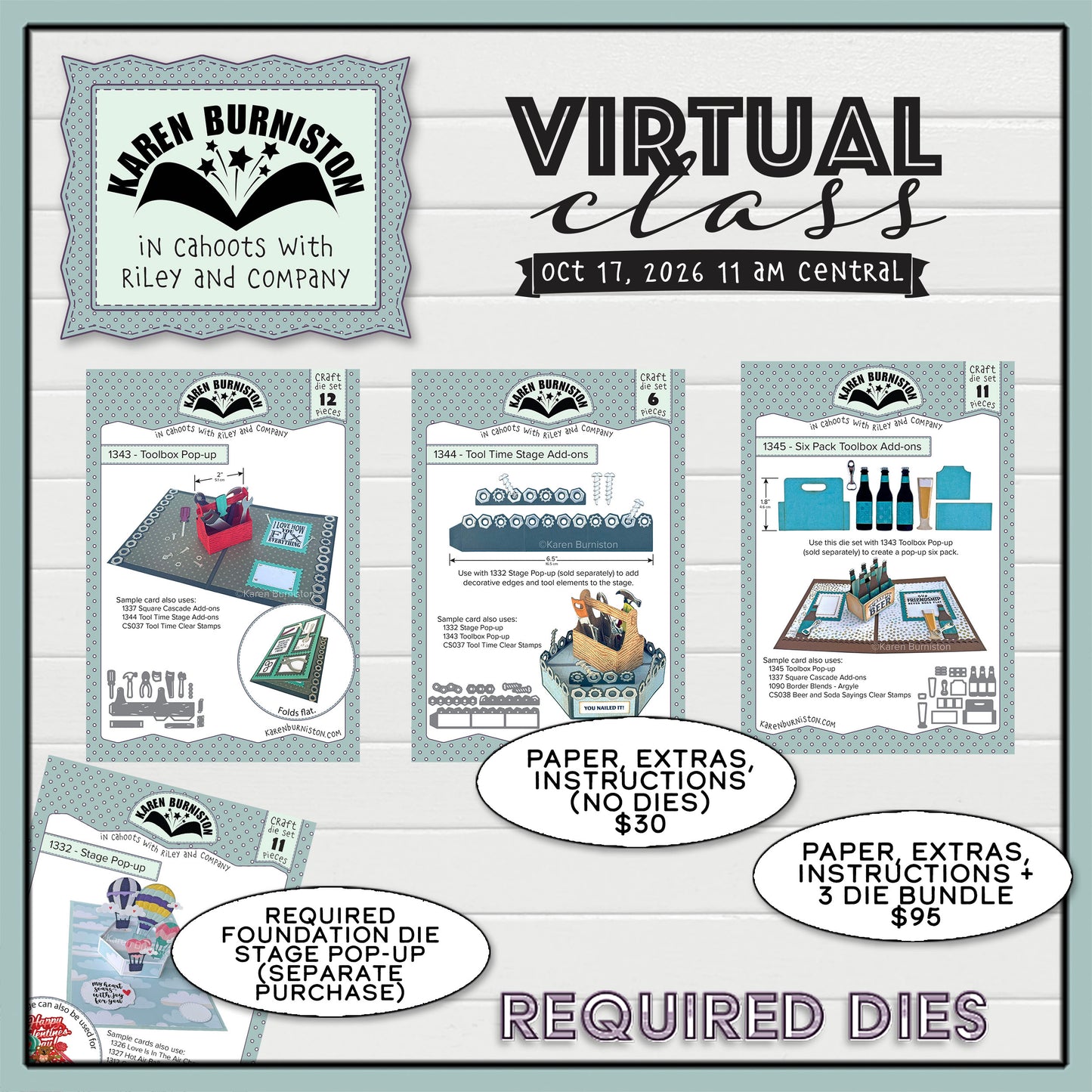 Karen Burniston - October 2026 Virtual Class