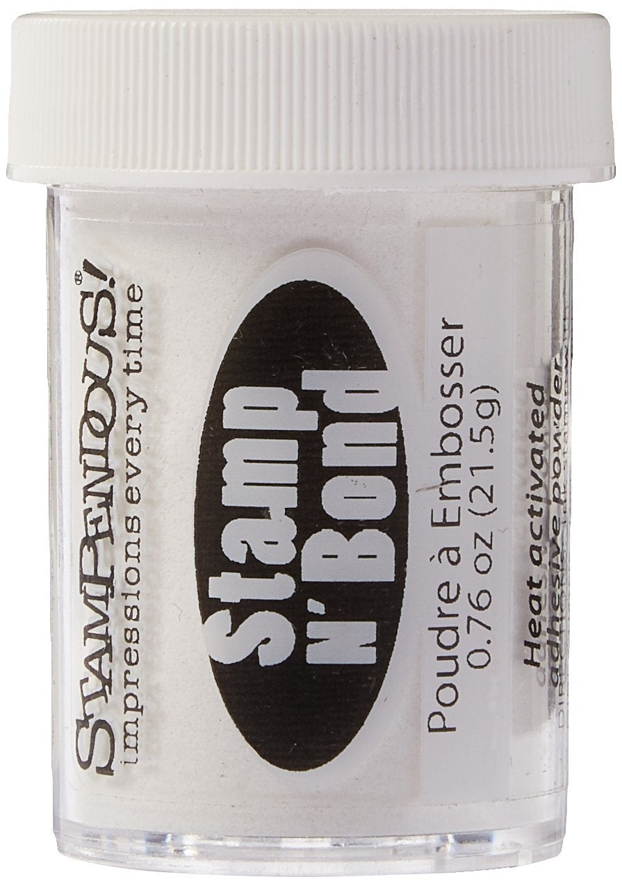 Stampendous Stamp N Bond Powder White Scrapp'n Savvy