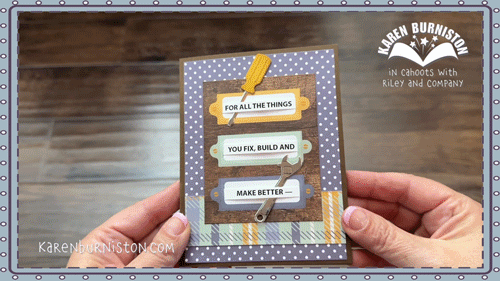 Karen Burniston - Card Kits - Toolbox Pop-up Card