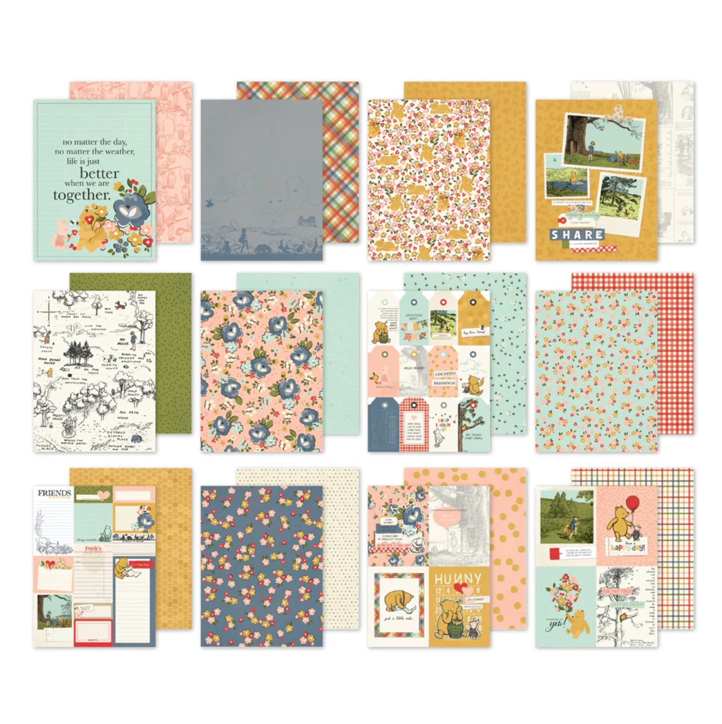 Simple Stories - Say Cheese Classic Pooh - 6x8 Paper Pad