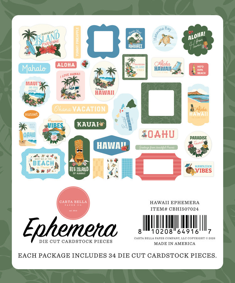 Carta Bella - Ephemera - Hawaii