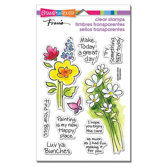 Stampendous - Clear Stamps - Bunch Of Blossoms