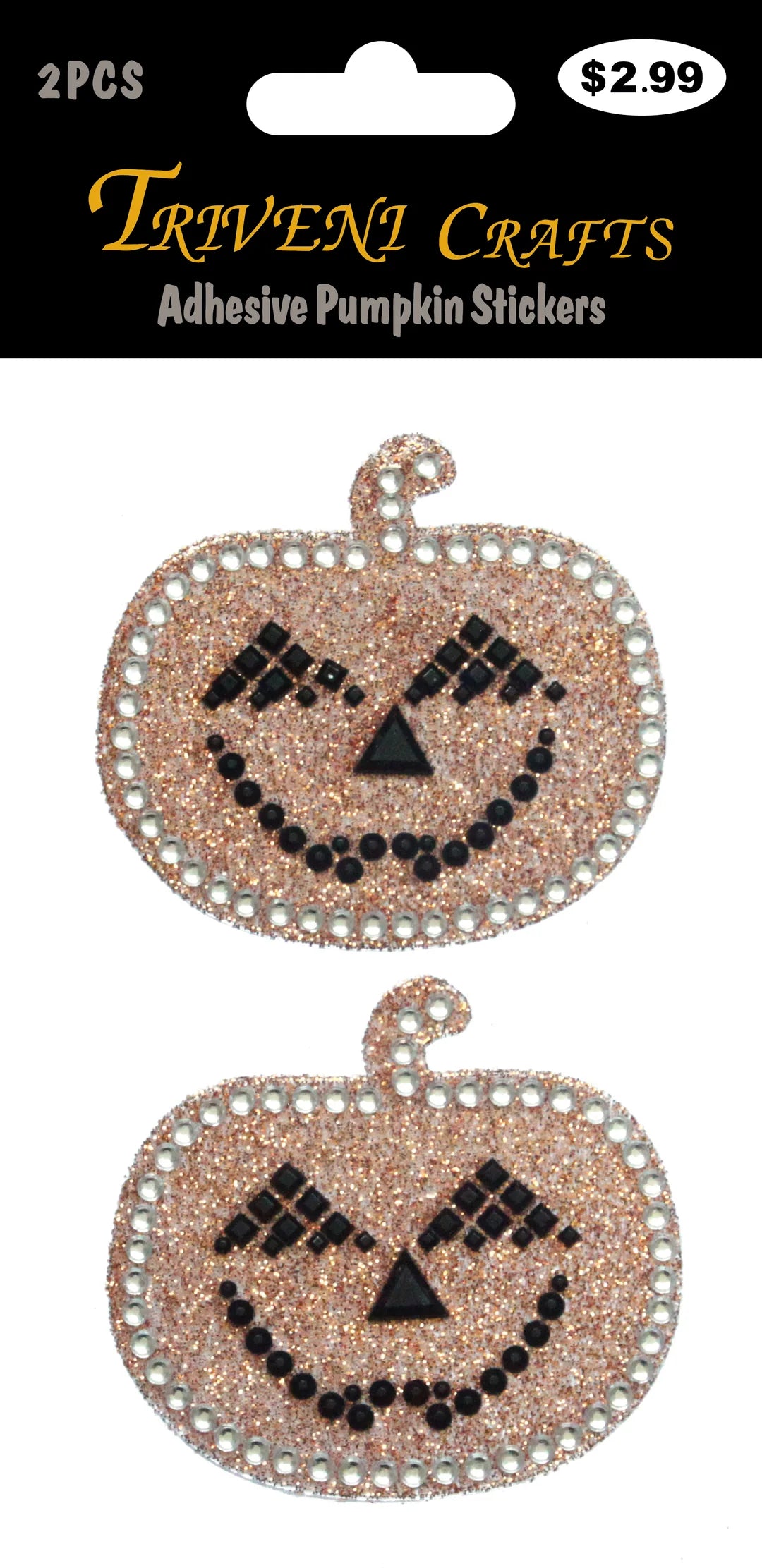 Triveni Crafts - Adhesive Stickers - Pumpkin