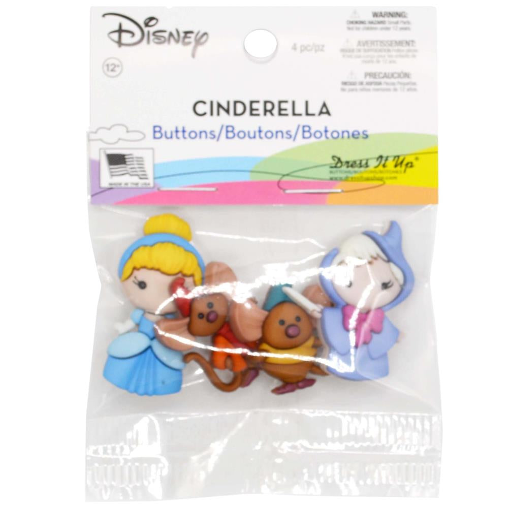 Dress It Up - Embellishment Buttons - Cinderella