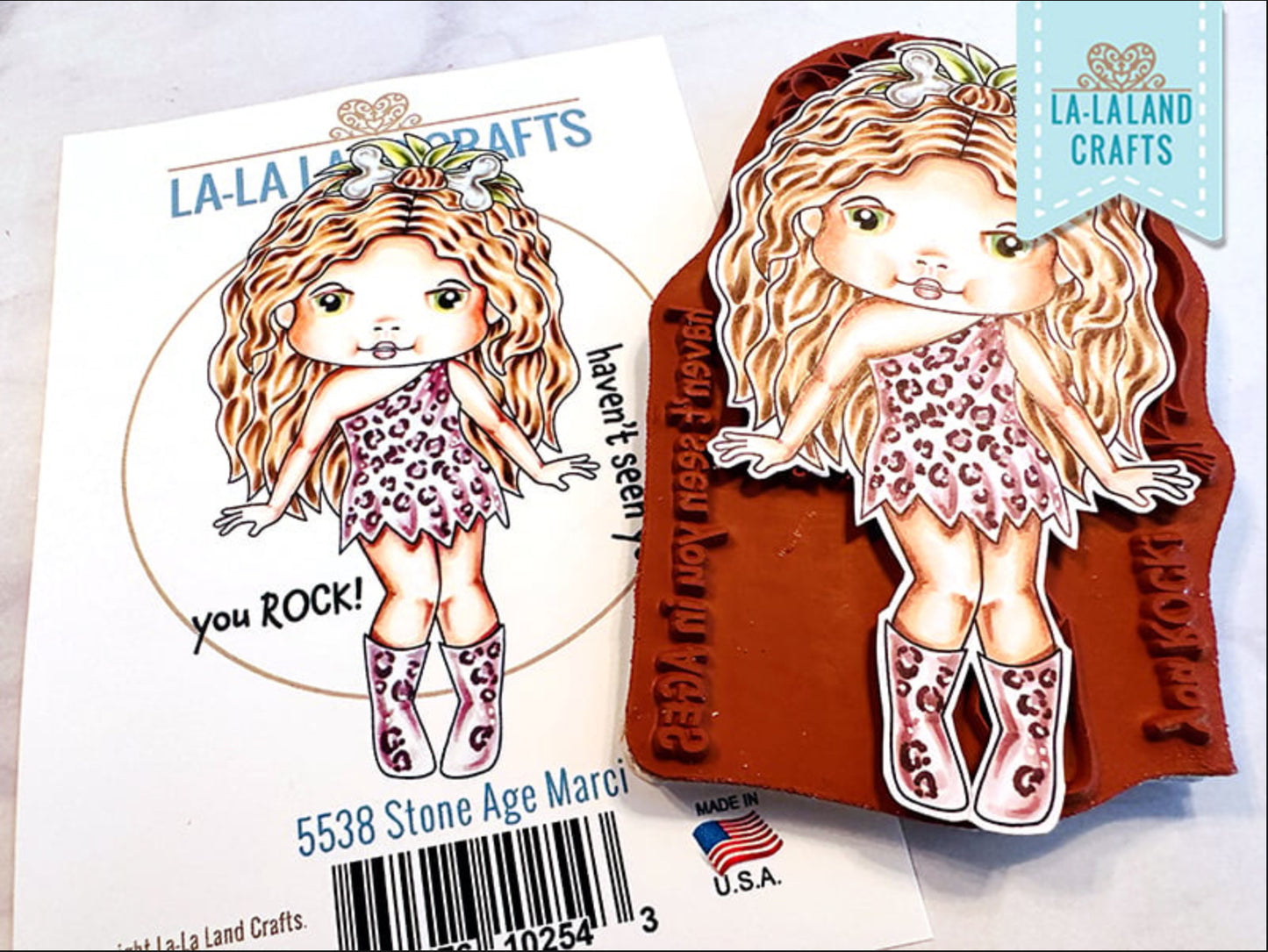 La-La Land Crafts - Rubber Stamps - Stone Age Marci