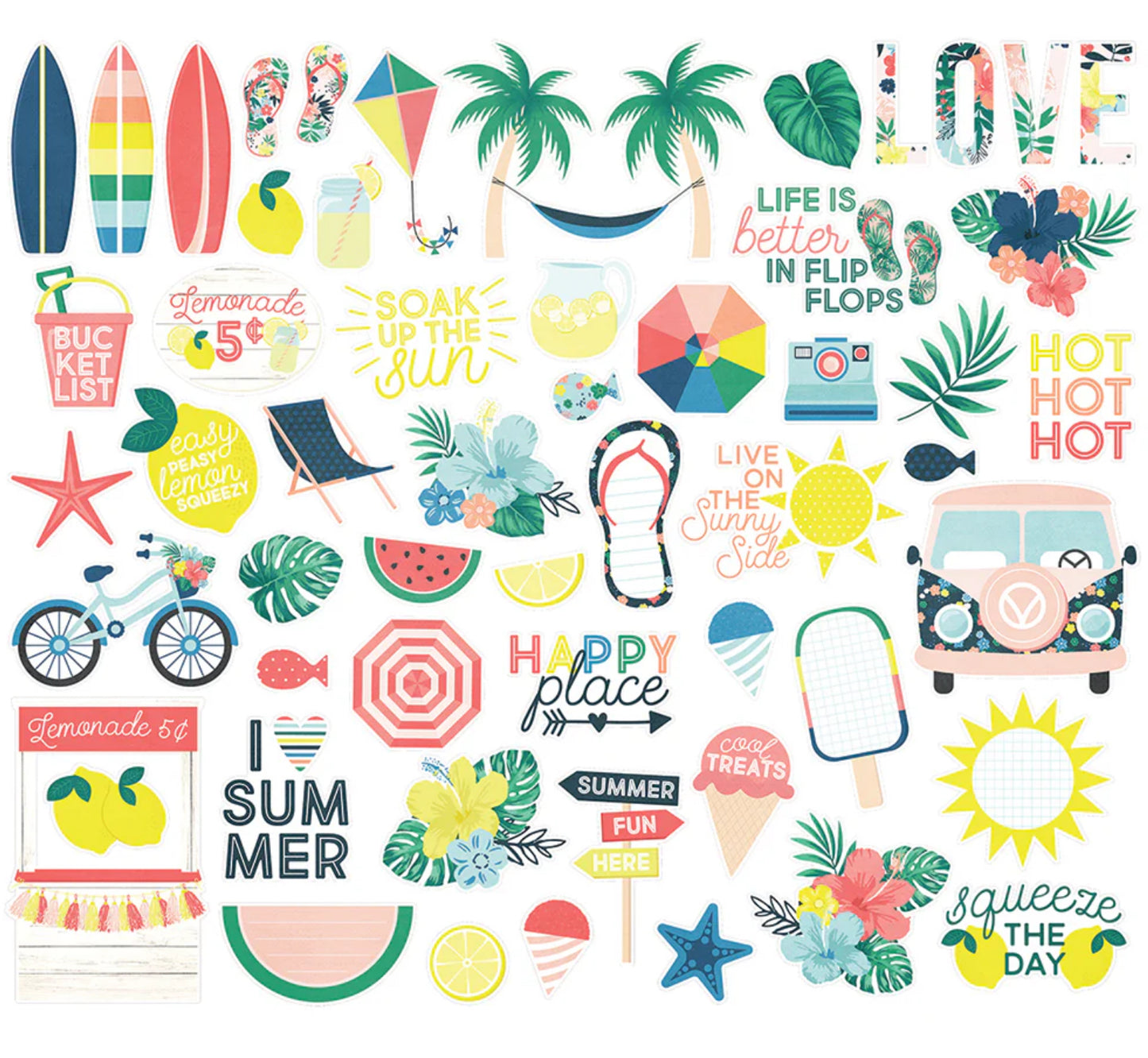 Simple Stories - Bits & Pieces - Sunshine and Blue Skies