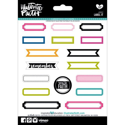 Bella Blvd - Illustrated Faith Cardstock Stickers - Label It