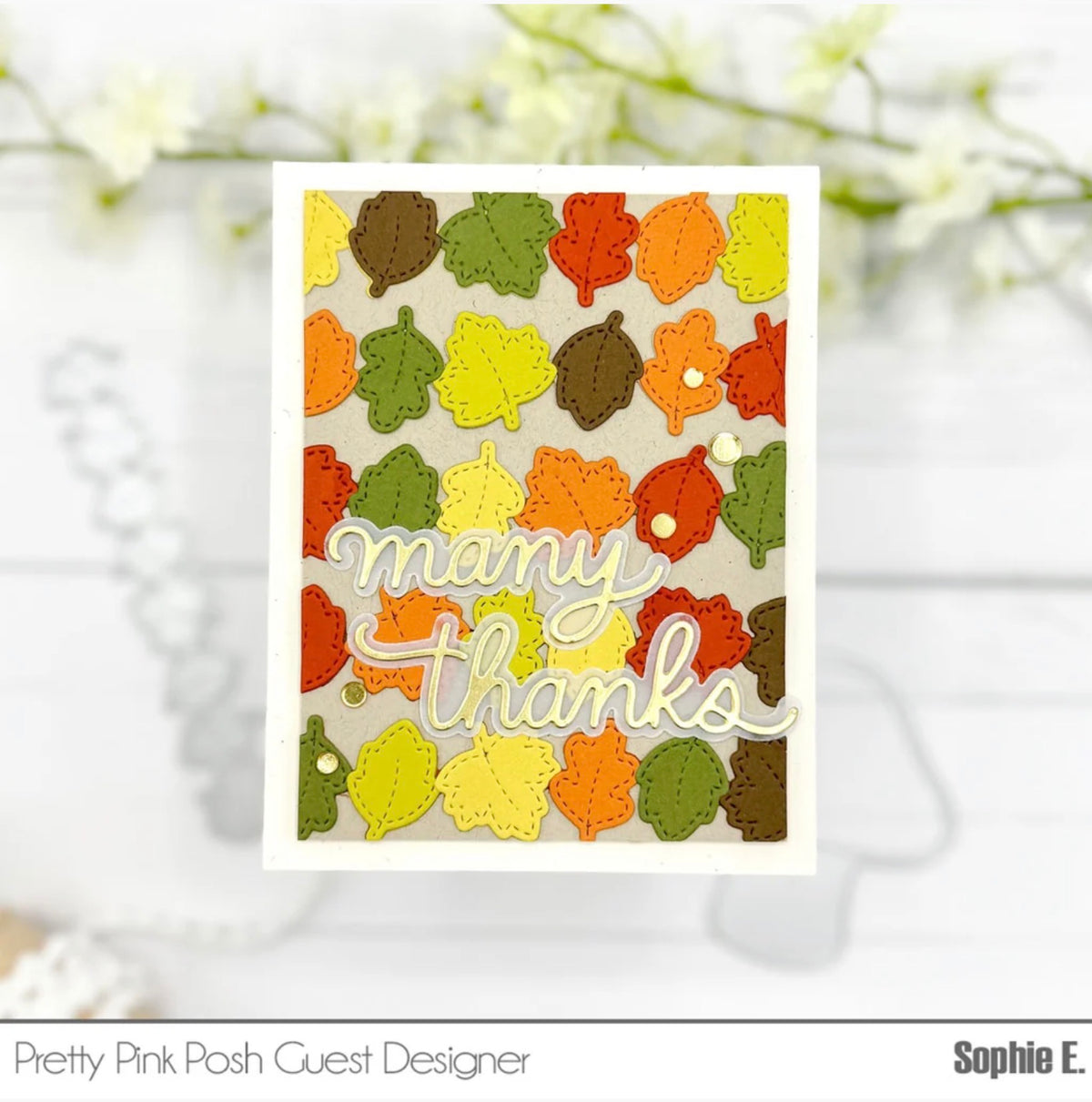 Pretty Pink Posh - Craft Dies - Fall Leaves Border