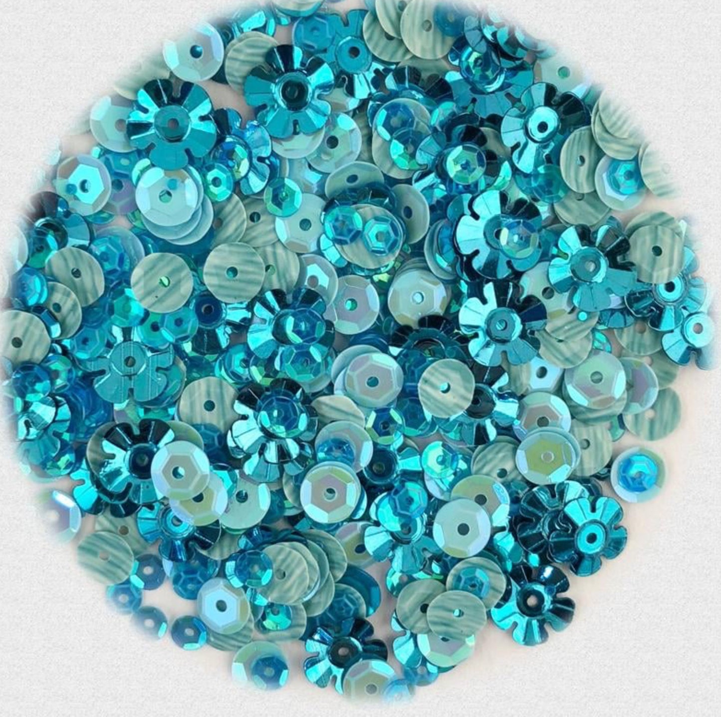 Buttons Galore - Premium Sequins - Turquoise