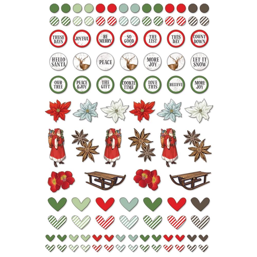 49 & Market - Evergreen Season - Epoxy Stickers