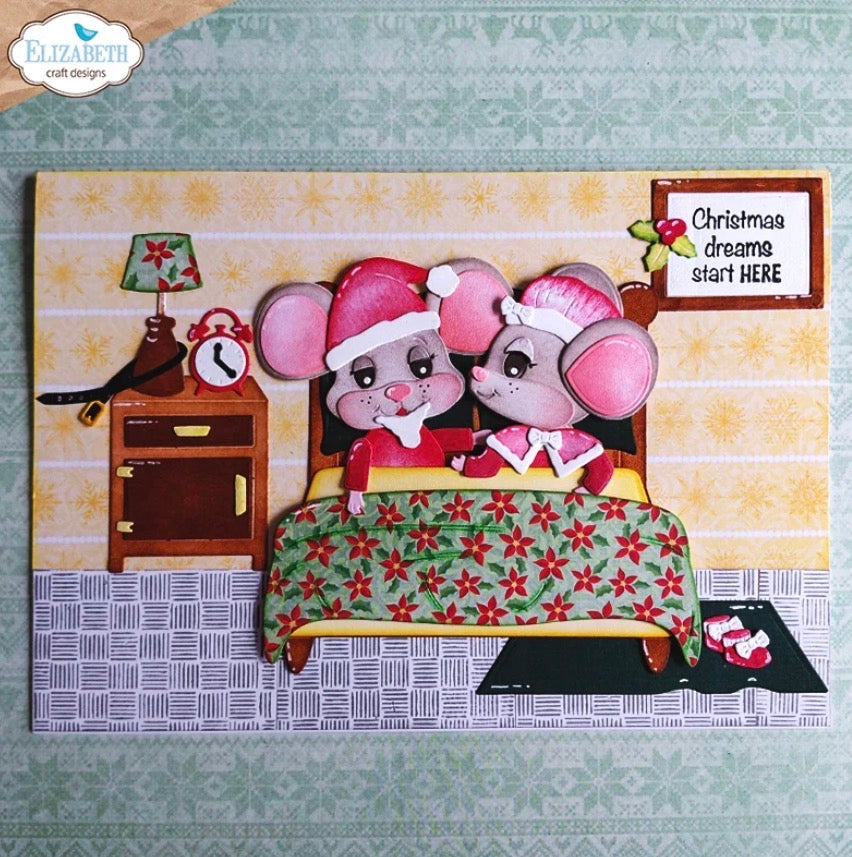 Elizabeth Craft Designs - Clear Stamps - Snuggle Season Sentiments