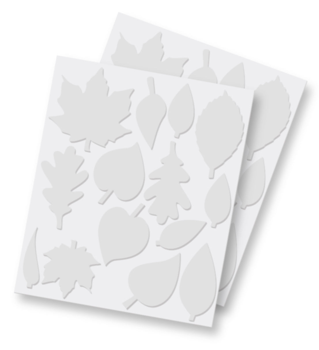 Scrapbook Adhesives - 3D Foam Leaves - White