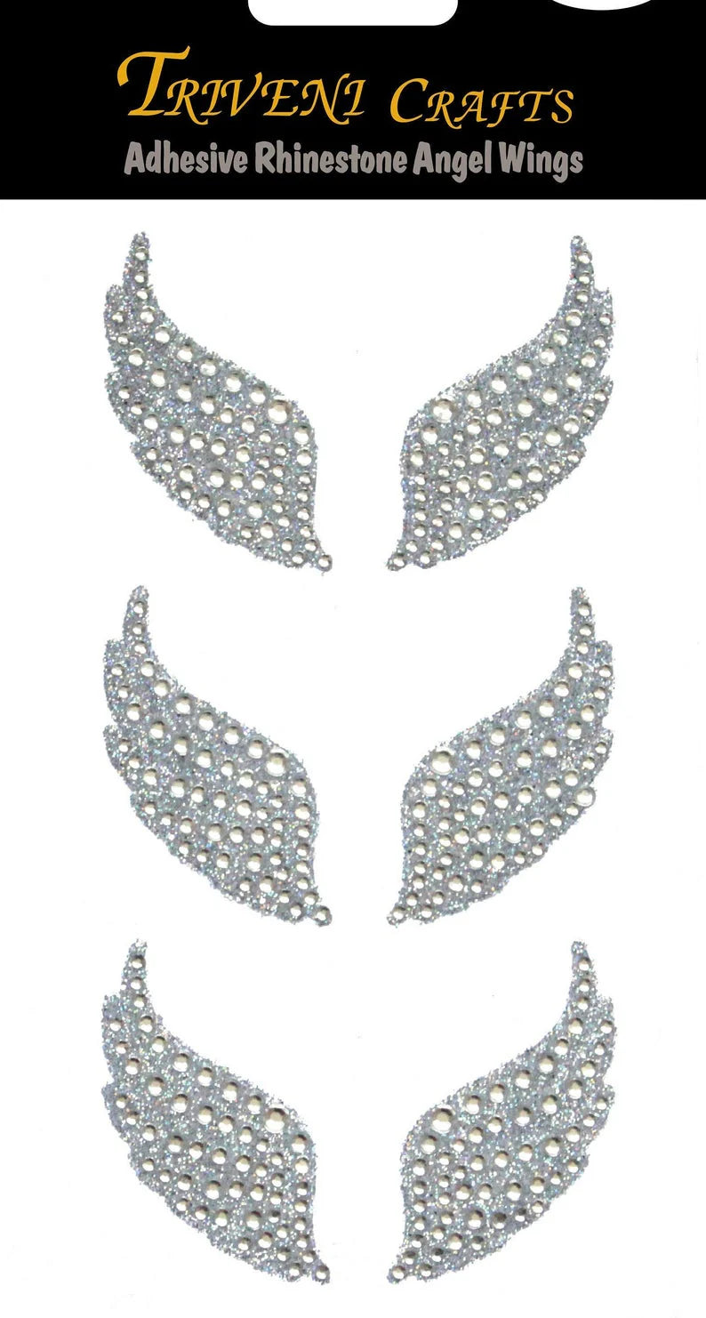 Triveni Crafts - Rhinestone Angel Wings