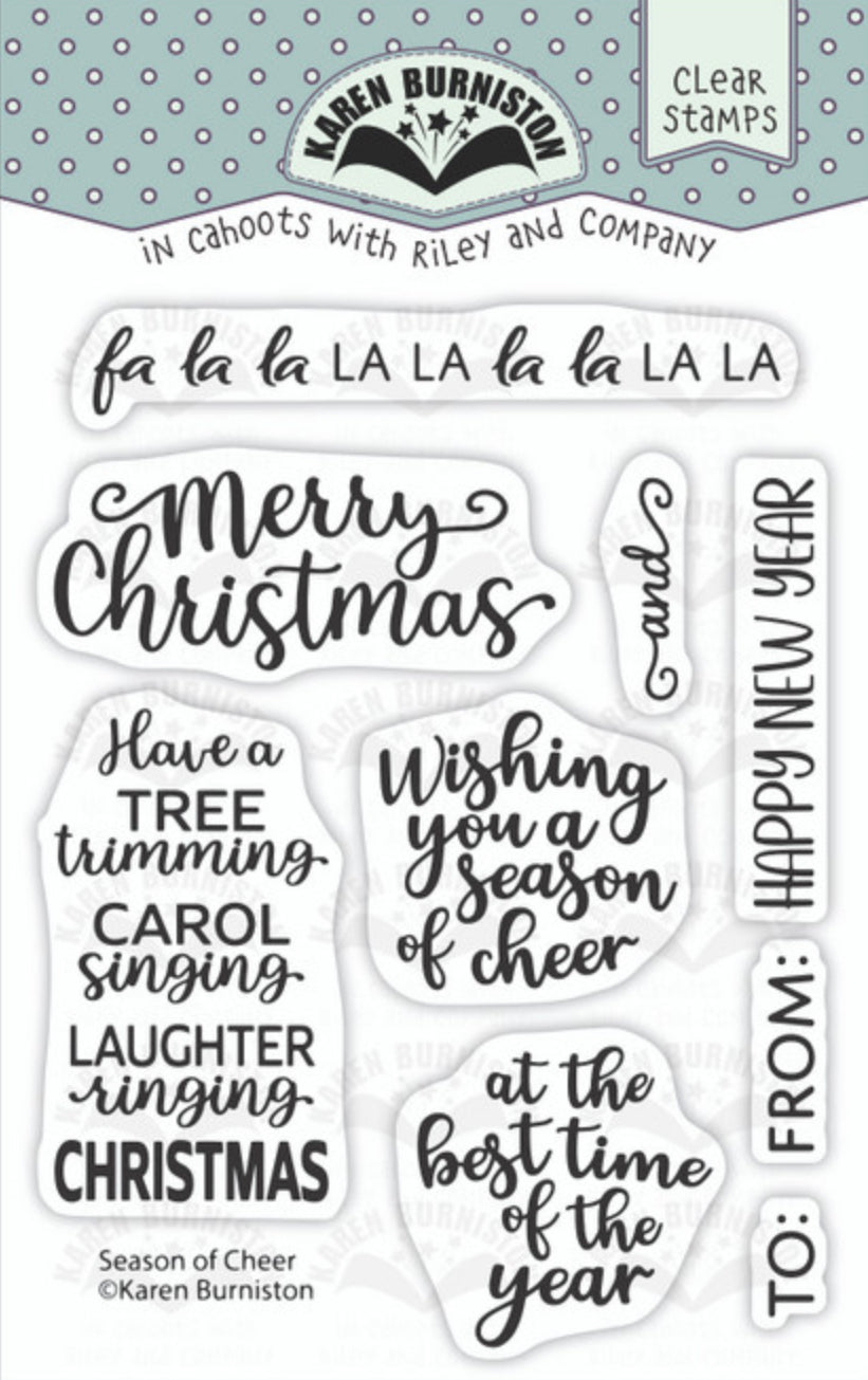 Karen Burniston - Clear Stamps - Season of Cheer