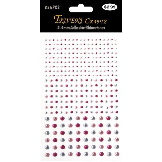Triveni Crafts - 2-5mm Rhinestones - Pinks