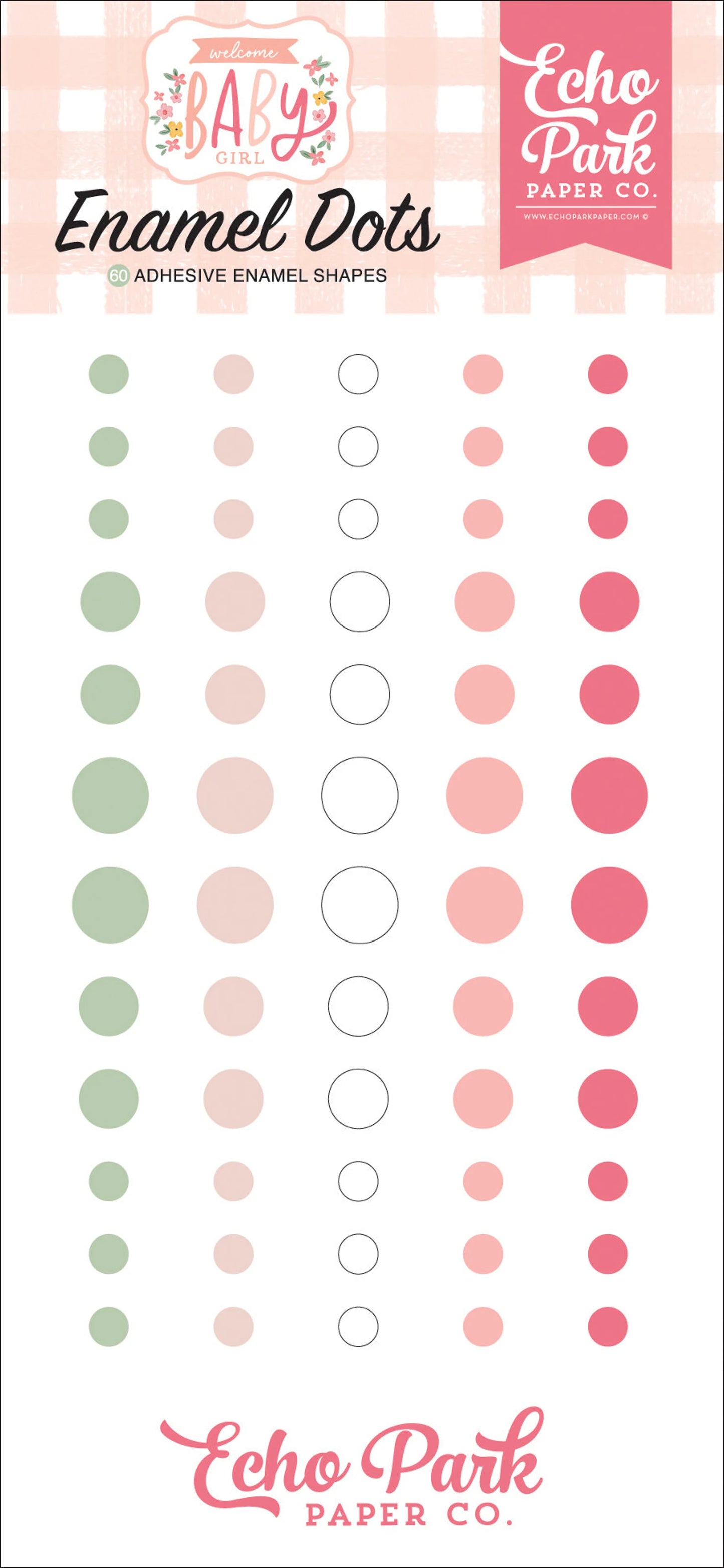 Echo Park - Enamel Dots - Welcome Baby Girl