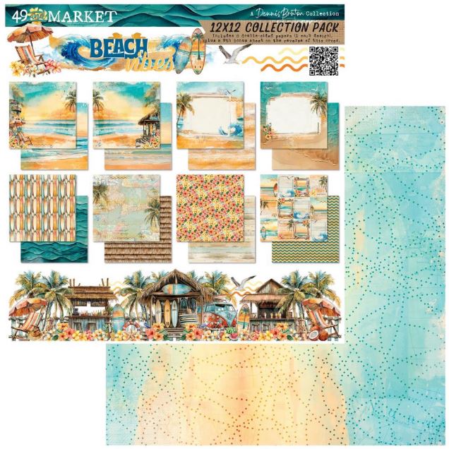 49 & Market - 12 x 12 Collection Pack - Beach Vibes