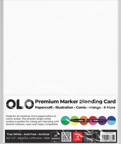 Global Creative - OLO Premium Marker Blending Card – 25 Sheet