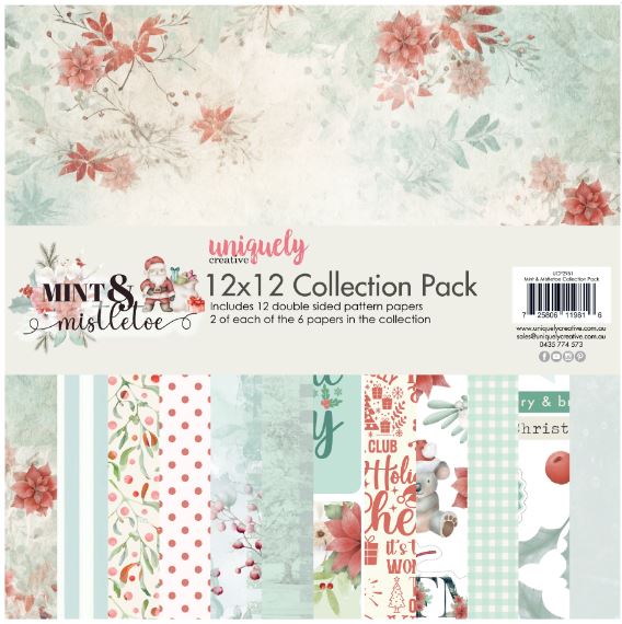 Uniquely Creative - Mint & Mistletoe - 12 x 12 Collection Kit