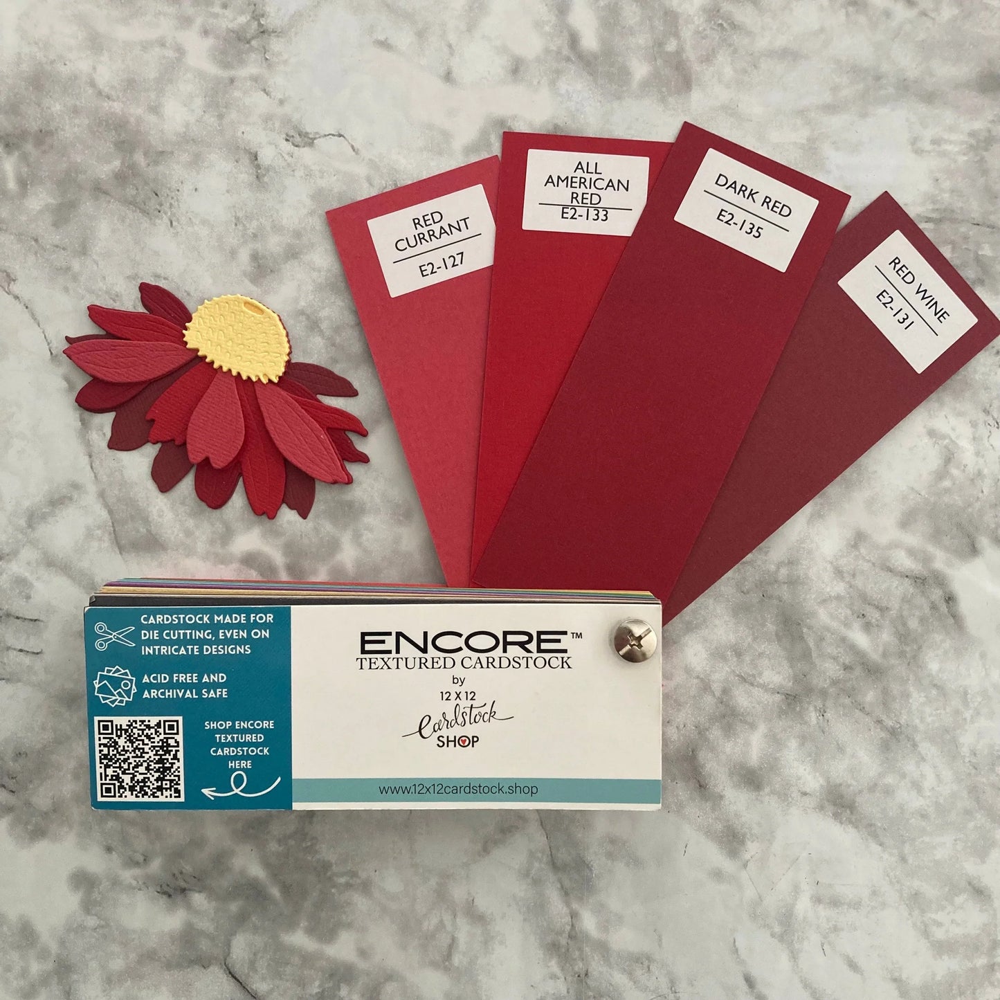Encore 12x12 Cardstock - Canvas - Red Wine