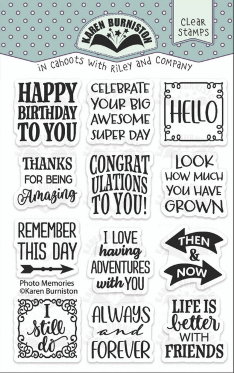 Karen Burniston - Clear Stamps - Photo Memories