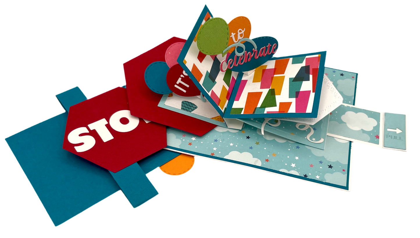 Scrapp’n Savvy - Card Kits - Stop & Pull Birthday Card