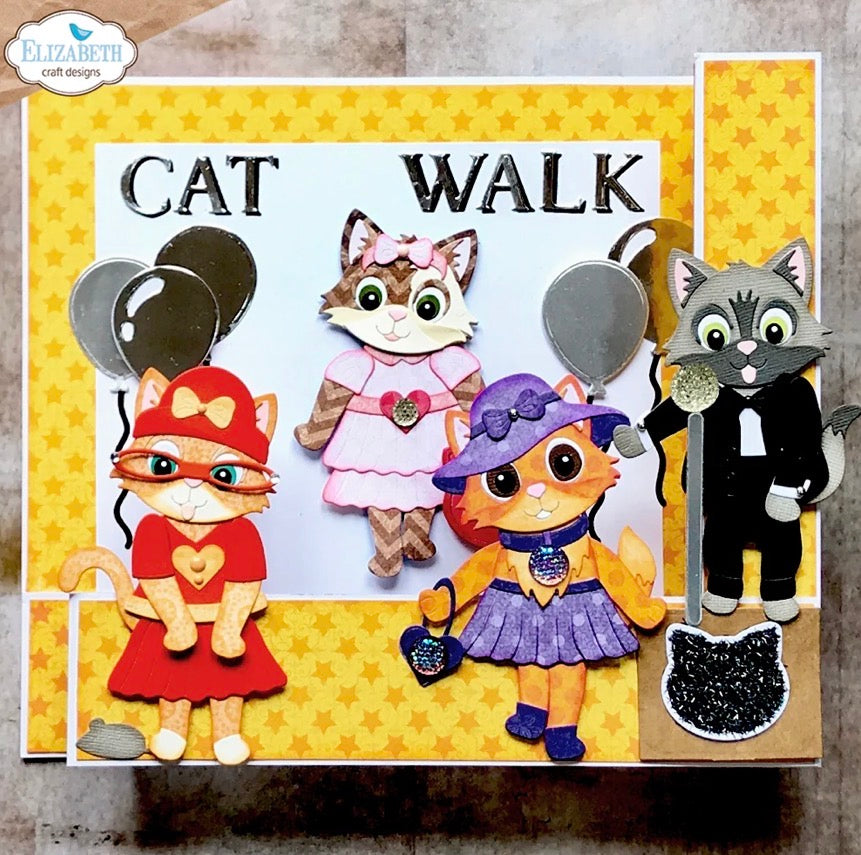 Elizabeth Craft Designs - Steel Dies - Cat Clothing Accessories