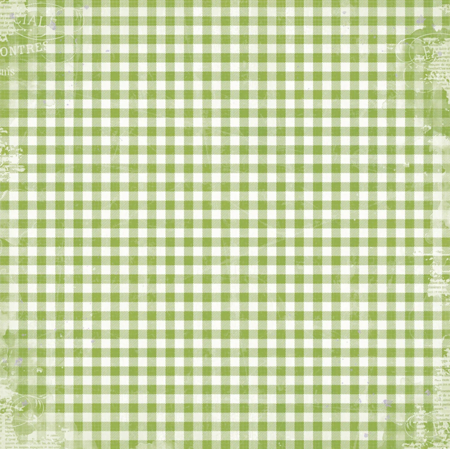 Simple Stories - Simple Vintage Life In Bloom - Green Gingham