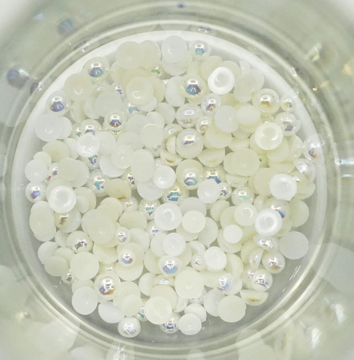 Buttons Galore & More - Half Pearlz - Snowcapped