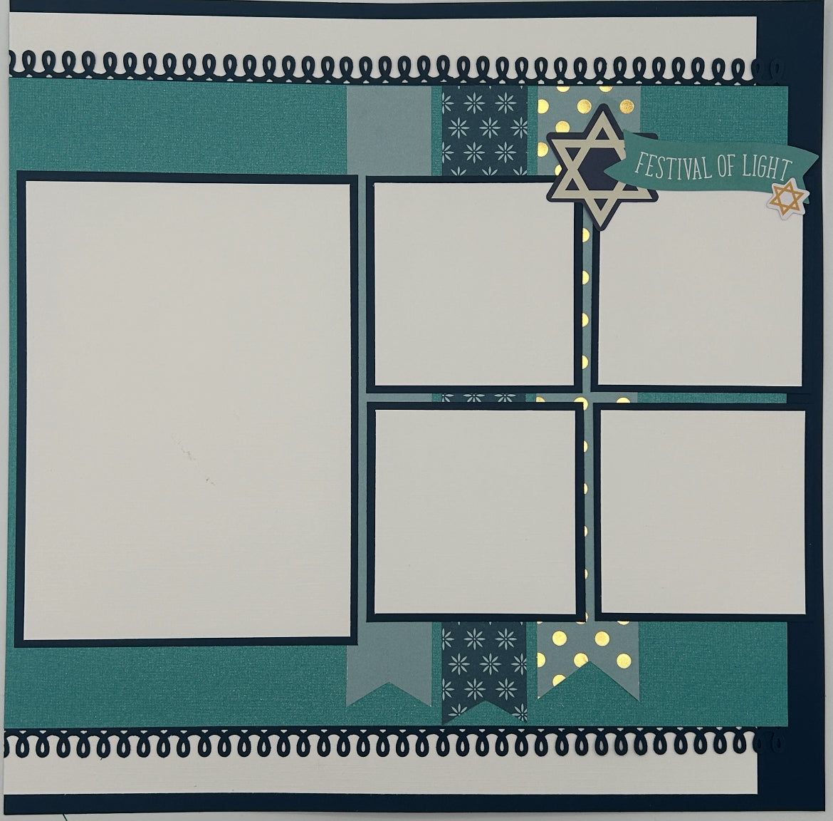 Happy Hanukkah 12x12 Layout